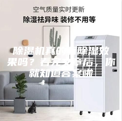 除濕機(jī)真的有除濕效果嗎？看完文章后，你就知道答案啦