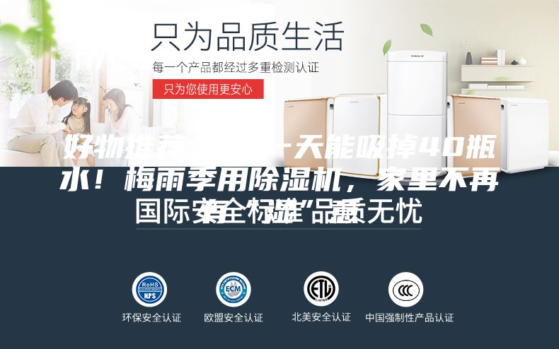 好物推薦 ｜ 一天能吸掉40瓶水！梅雨季用除濕機，家里不再有“濕”意