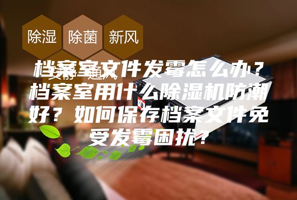檔案室文件發霉怎么辦？檔案室用什么除濕機防潮好？如何保存檔案文件免受發霉困擾？